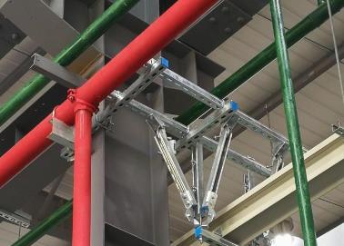 白银该抗震支架的整体式支吊架结构协调性好